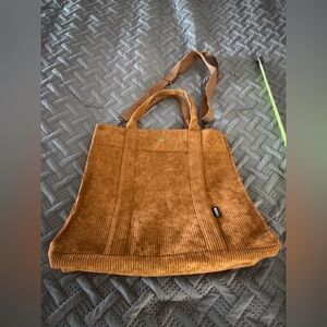 Corduroy Crossbody Bag in Tan
